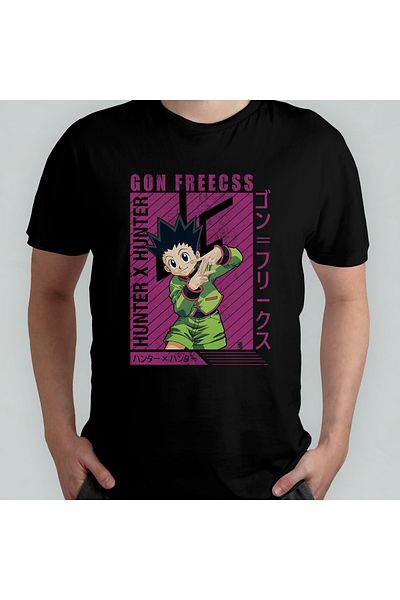 Pixxa Μπλουζάκι Hunter X Hunter Gon Unisex 100% βαμβακερό με λαιμόκοψη μοντέλο 6