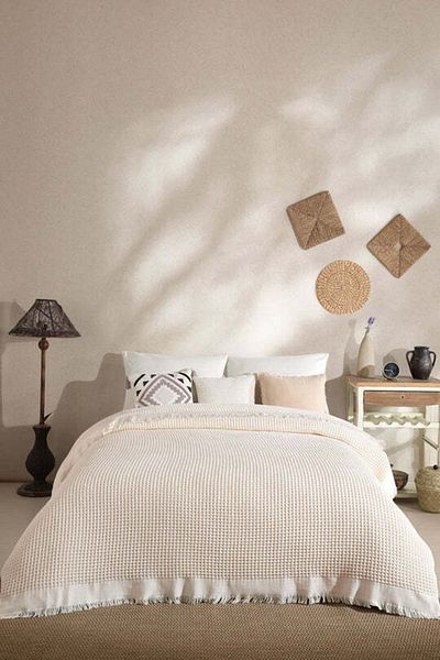 Elart Ruffle Pike Double (220X240 cm) Cream