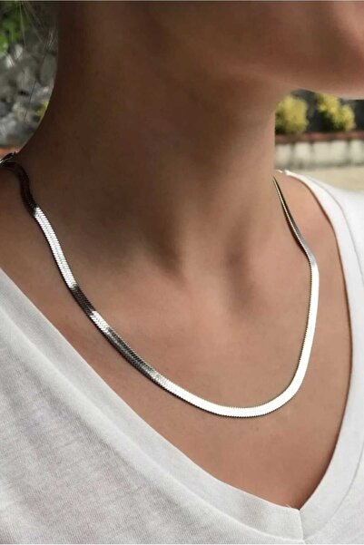 BRLKN قلادة سلسلة إيطالية من الستانلس ستيل درجة أولى 45 سم