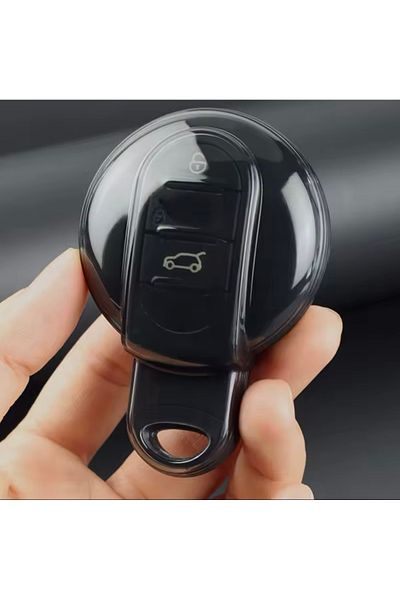 YıldızTuning Key Case Cover for Mini Cooper Countryman R60 Transparent-Smoked