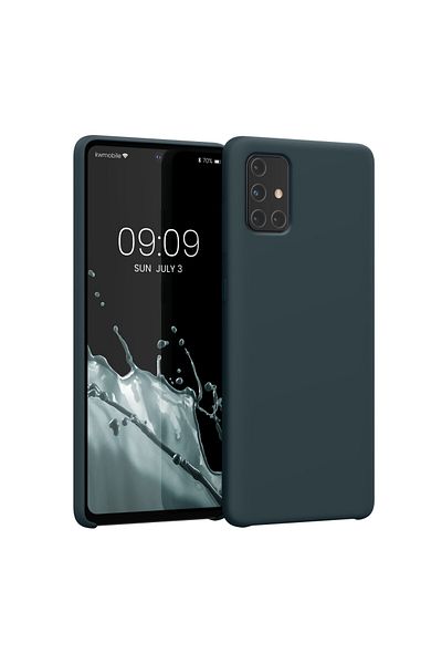 KWmobile Carcasă pentru Samsung Galaxy A71, silicon, albastră, 51209.202