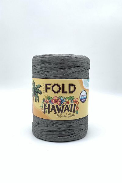 BD fold yarn Ανθρακίτης 512 Χαβάη - Μαλακή Εγχώρια Ραφία, 100 Γρ, 160 Μτ
