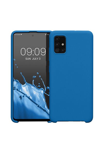 KWmobile Carcasă pentru Samsung Galaxy A51, silicon, albastră, 51197.228