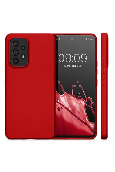 KWmobile Case For Samsung Galaxy A53 5g, Silicone, Red, 57958.36