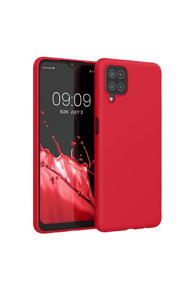 KWmobile Case For Samsung Galaxy A12, Red, Silicone, 54048.208