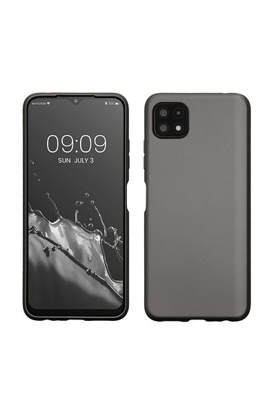 KWmobile Case For Samsung Galaxy A22 5g, Silicone, Gray, 55247.232