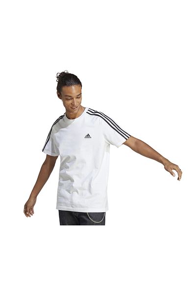 adidas Men's Casual White T-Shirt - M 3S Sj T, IC9336