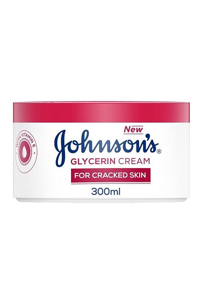 Johnson & Johnson Johnson's Glycerin Cream For Cracked Skin 300 ml Intense Hydration for Dry, Rough & Cracked Skin