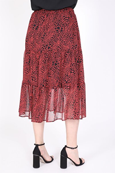 MYLİNE Fusta din șifon stratificat