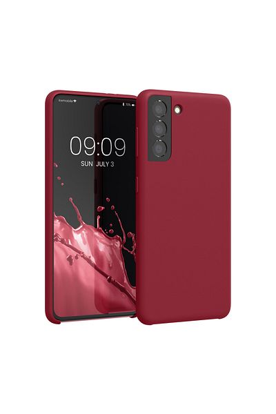 KWmobile Case For Samsung Galaxy S21, Cherry Blossom, Silicone, 54056.209