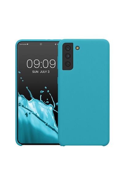 KWmobile Carcasă pentru Samsung Galaxy S21 Plus, silicon, albastră, 54066.205