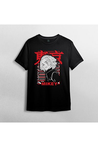 Pixxa Tokyo Revengers Anime Manga Unisex 100% βαμβακερό μπλουζάκι με λαιμόκοψη μοντέλο 1