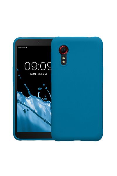 KWmobile Carcasă pentru Samsung Galaxy Xcover 5, albastră, silicon, 54536.228
