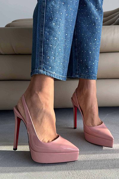 AYAKKABI PRENSİ Flex Powder Patent Leather Shoes
