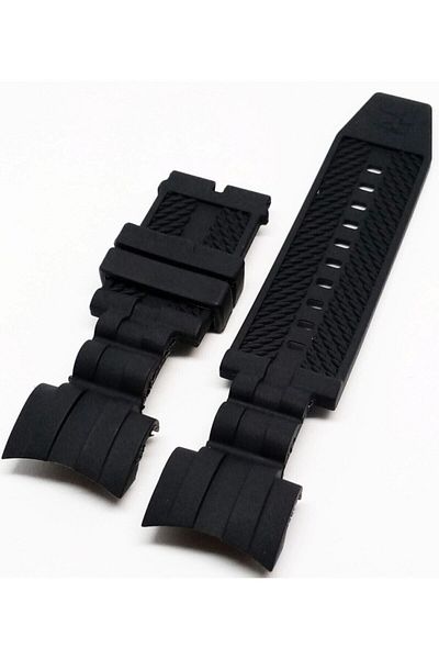 Invıcta Zeus Bold Compatible Black Silicone Watch Band