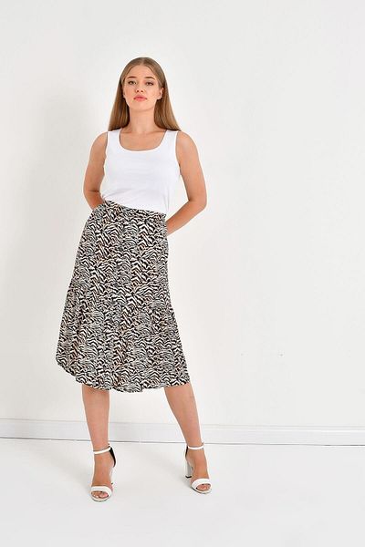 MYLİNE Front Buttoned Glitter Skirt