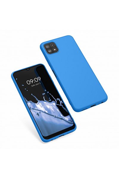 KWmobile Carcasă pentru Samsung Galaxy A22 5g, silicon, albastră, 55245.157,