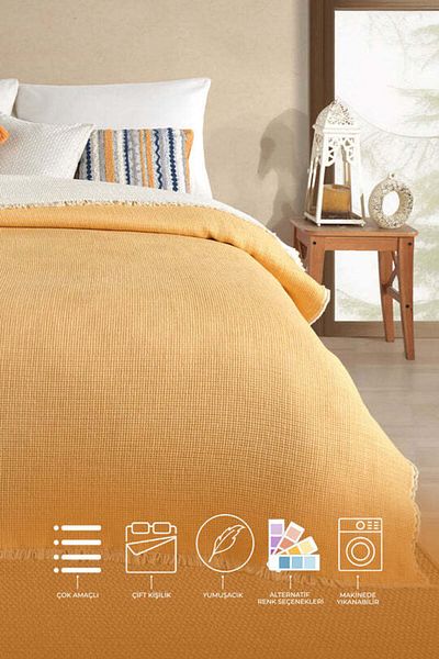 Elart Rubby Muslin Pike Double (210X230 cm) Yellow