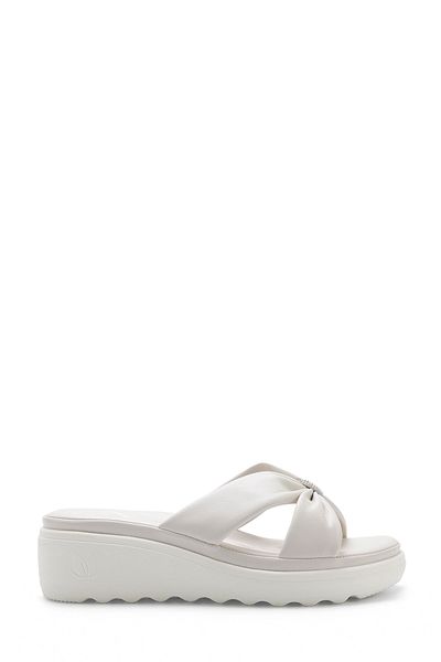 Polaris 5 Nokta 105488.Z5Fx Beige Women's Wedge Heel Slippers