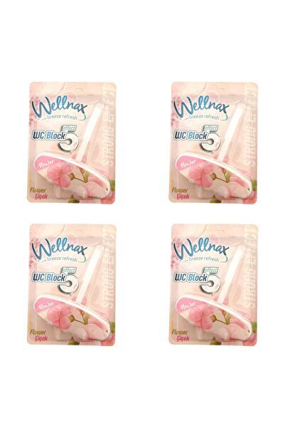 Wellnax breeze refresh Wc Klozet Blok Desenli Çiçek Kokulu X4