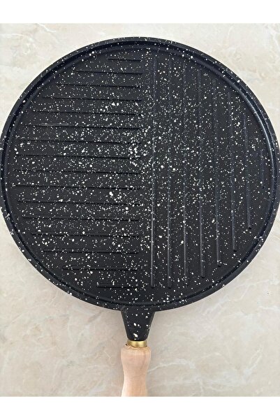 Doğal çift taraflı döküm gözleme tavası bazlama et balık