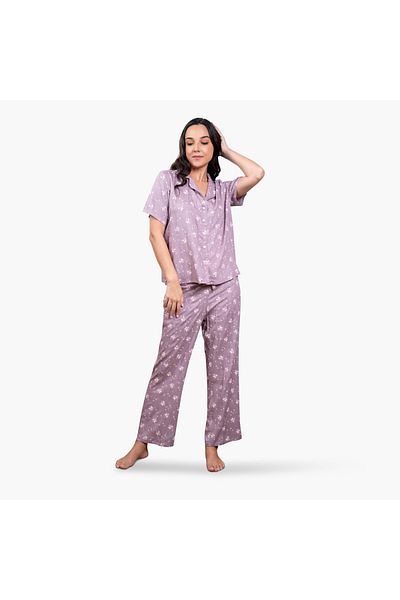 Aadaraya Floral Print Pyjama Set