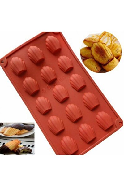 Siliko World Madlen Çikolata Kek Kurabiye Kalıbı Silikon Kalıp 4x3cm