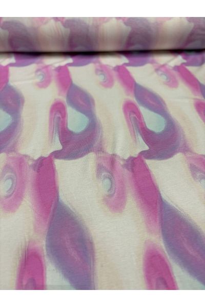 iki iplik Μοτίβο Tie Dye 28/1 Χτενισμένο Βαμβακερό Ύφασμα 100% Βαμβάκι 170 cm Πώληση με πλάτος μέτρο