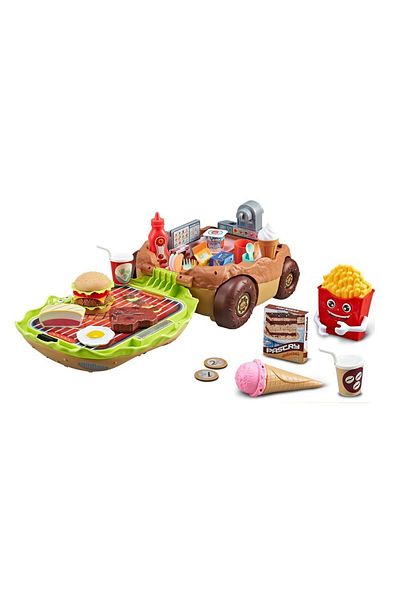 STEM Kitchen Burger Car - Interactive Cooking Toy with Bluetooth, Music, and Lights - 3+ Ages