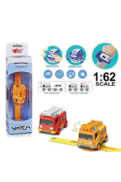 STEM 1:62 Alloy Watch Q Version Car Interactive Induction with Light Music- Assorted Color