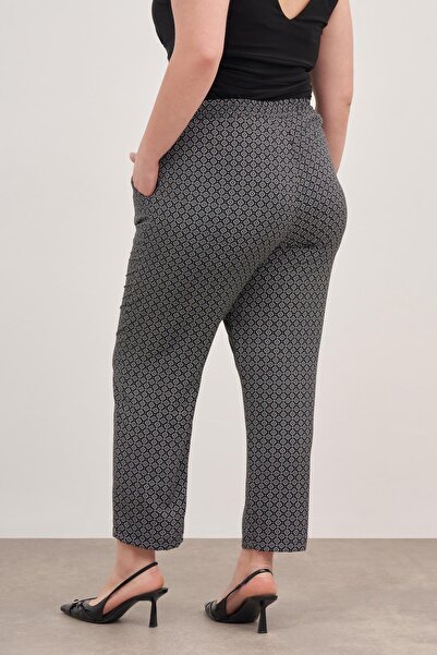 MYLİNE Beli Lastikli Yazlık Pantolon