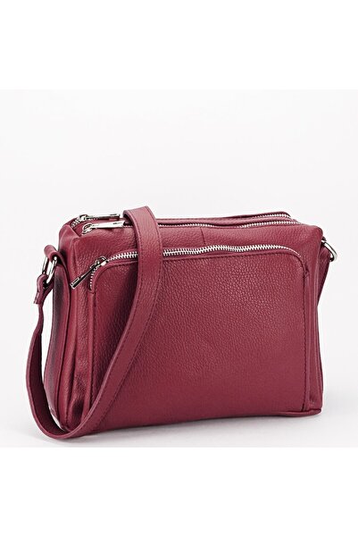 OEM Geanta din piele naturala B-8981 124, Bordo Bordeaux