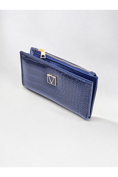 UCCELLO Crocodile Pattern Look Women's Wallet