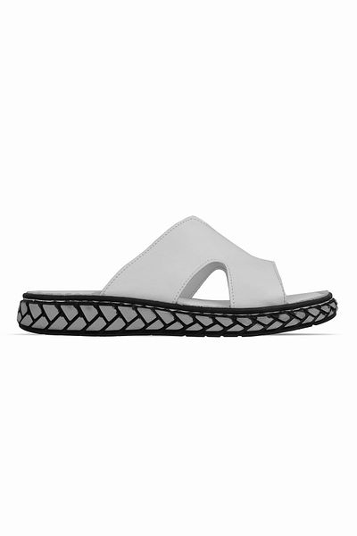 Lal Shoes & Bags Miloze Women's Genuine Leather Slippers-White