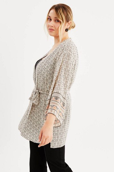 MYLİNE Kimono cu model cu centură