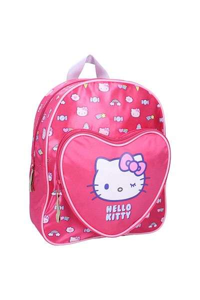 Hello Kitty Children's backpack, 30x25x11 cm, with two compartments, multicolor, Follow The Rainbow, Hello Kitty