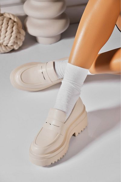 Joana Women's casual shoes Beige made of Arinola ecological leather