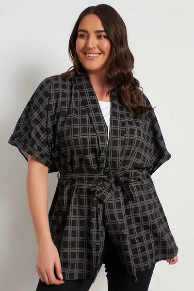 MYLİNE Knitted Vest with Belt Detail