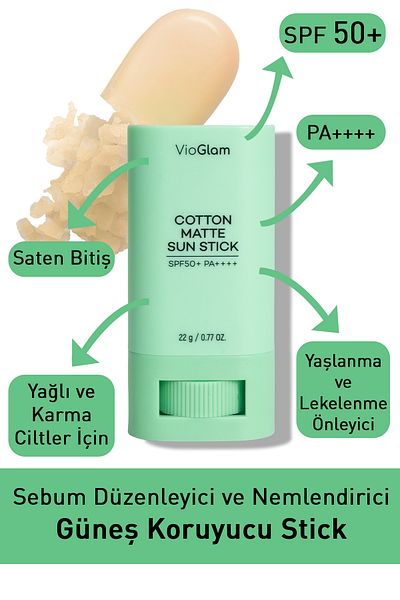 VioGlam Vi̇oni̇ne - Satin Finish Spf50 Sunscreen for Pa Oily/Combination Skin