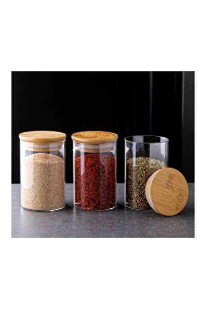 GÖNÜL MUTFAK Gönül GNL3835 Kapaklı Borosilikat Cam Kavanoz 6.5x10 cm 1 Adet