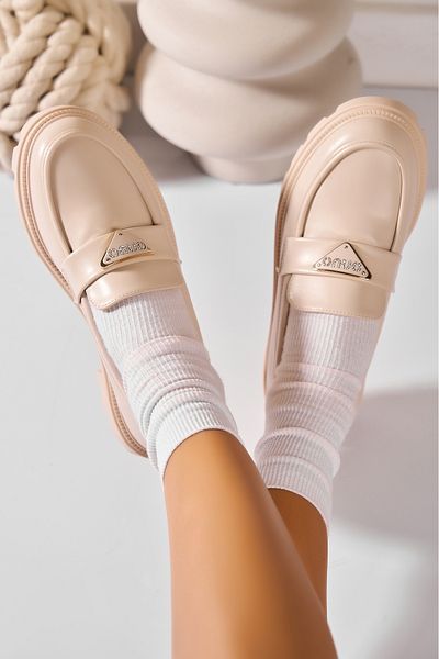 Joana Women's casual shoes Beige made of Almira Eco-leather