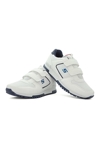speedrace Freedom Unisex Beyaz Çift Cırtlı Kolay Giyim Sneaker Spor Ayakkabı 2531