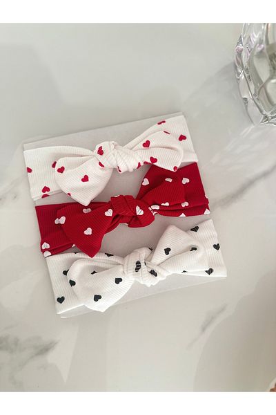 SANTRALBEBE Baby Girl 3 Pieces Bandana Hair Band