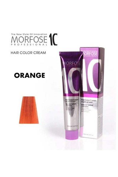 Morfose Morfose 10 Hair Color Cream with Argan Oil - Vibrant Orange, 100ml