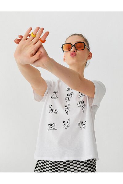 Koton Short Sleeve Printed T-Shirt