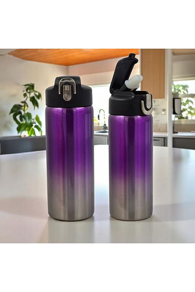 CEM HOME Stainless 304 Steel Sportsman Silicone Gasket Leakproof Water Bottle 600ml