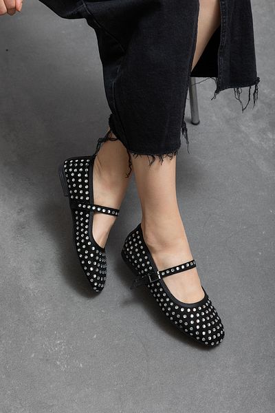 wolk shoes Women's Ballet Shoes with Violen Stone