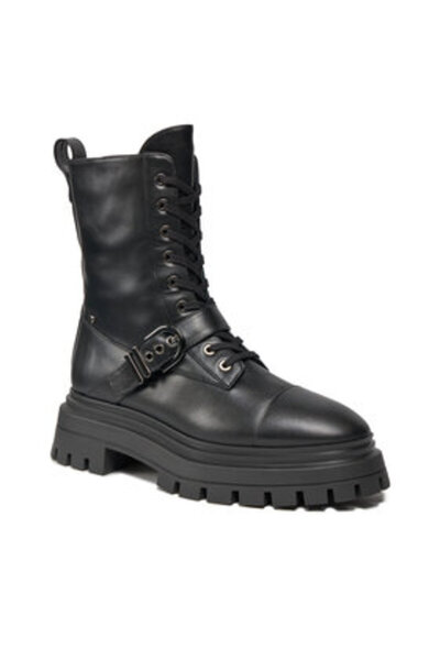 Stuart Weitzman Ghete de drumeție negre pentru femei STUART WEITZMAN-SF022 BL...