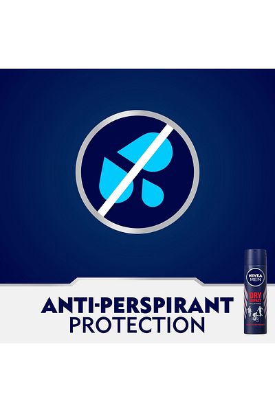 NIVEA بخاخ مزيل العرق دراي إمباكت للرجال، عبوة اقتصادية، 2 × 150 مل