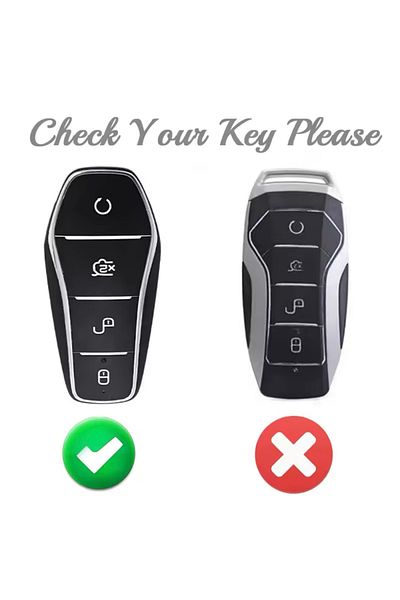 YıldızTuning Byd Atto 3 Seal U Dm-I Han Accessory White-Gold Key Case